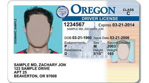 licencias en Oregon para indocumentados