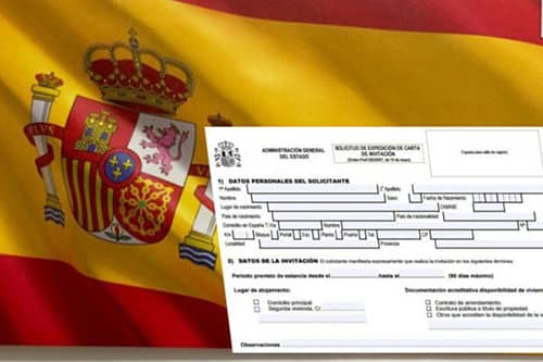 requisitos para viajar a España con carta de invitacion